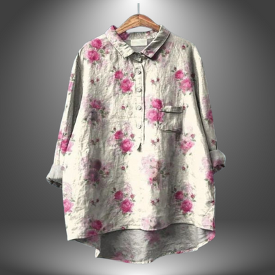 Carla ™ | Chemisier fait main avec motif floral