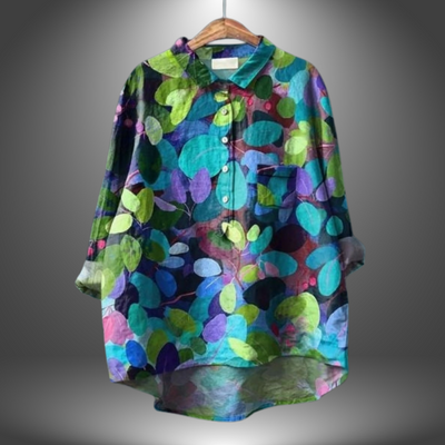 Carla ™ | Chemisier fait main avec motif floral