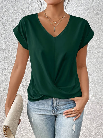 Marianne ™ | T-shirt décontracté avec col en V doux