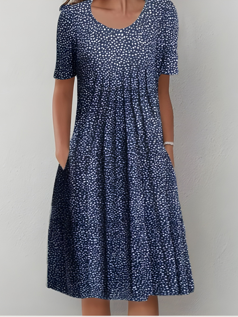 Eleva Robe Plissée Florale