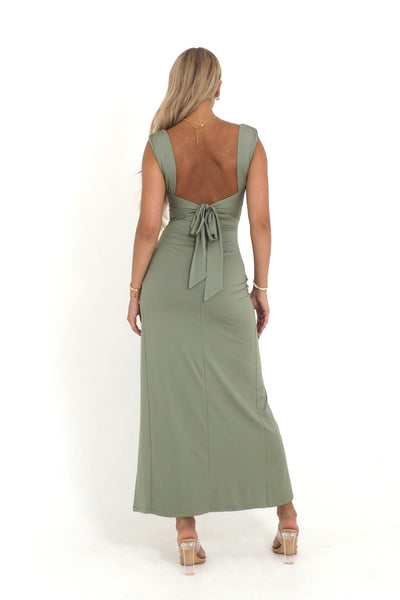 Ellara™ | Robe Midi avec Détail de Lien Raffiné