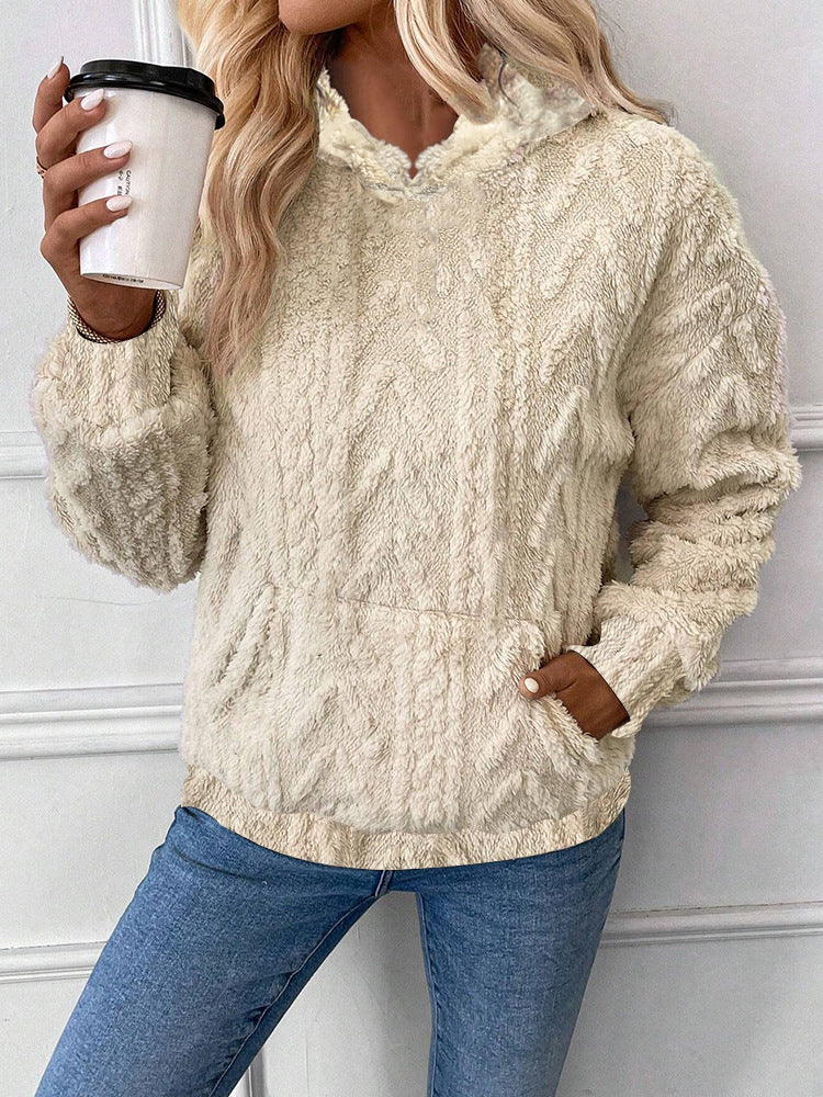 Elsa™ | Sweat-shirt en peluche à capuche doux