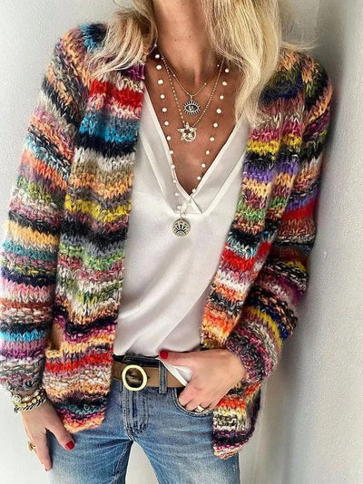 Ruby™ | Pull à motif islandais vibrant