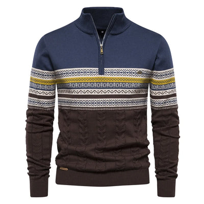 Jean-Luc™ | Pull Fair Isle avec Demi-Zip