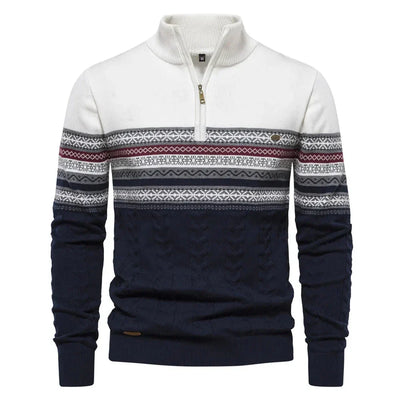 Jean-Luc™ | Pull Fair Isle avec Demi-Zip