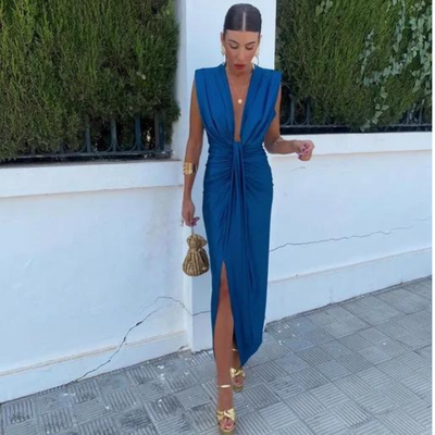 Maria ™ | Robe de fête avec décolleté profond