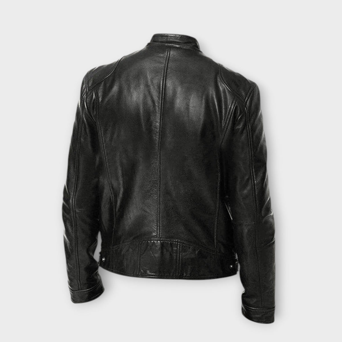 VESTE EN CUIR HAUT DE GAMME ÉLÉGANTE POUR HOMME