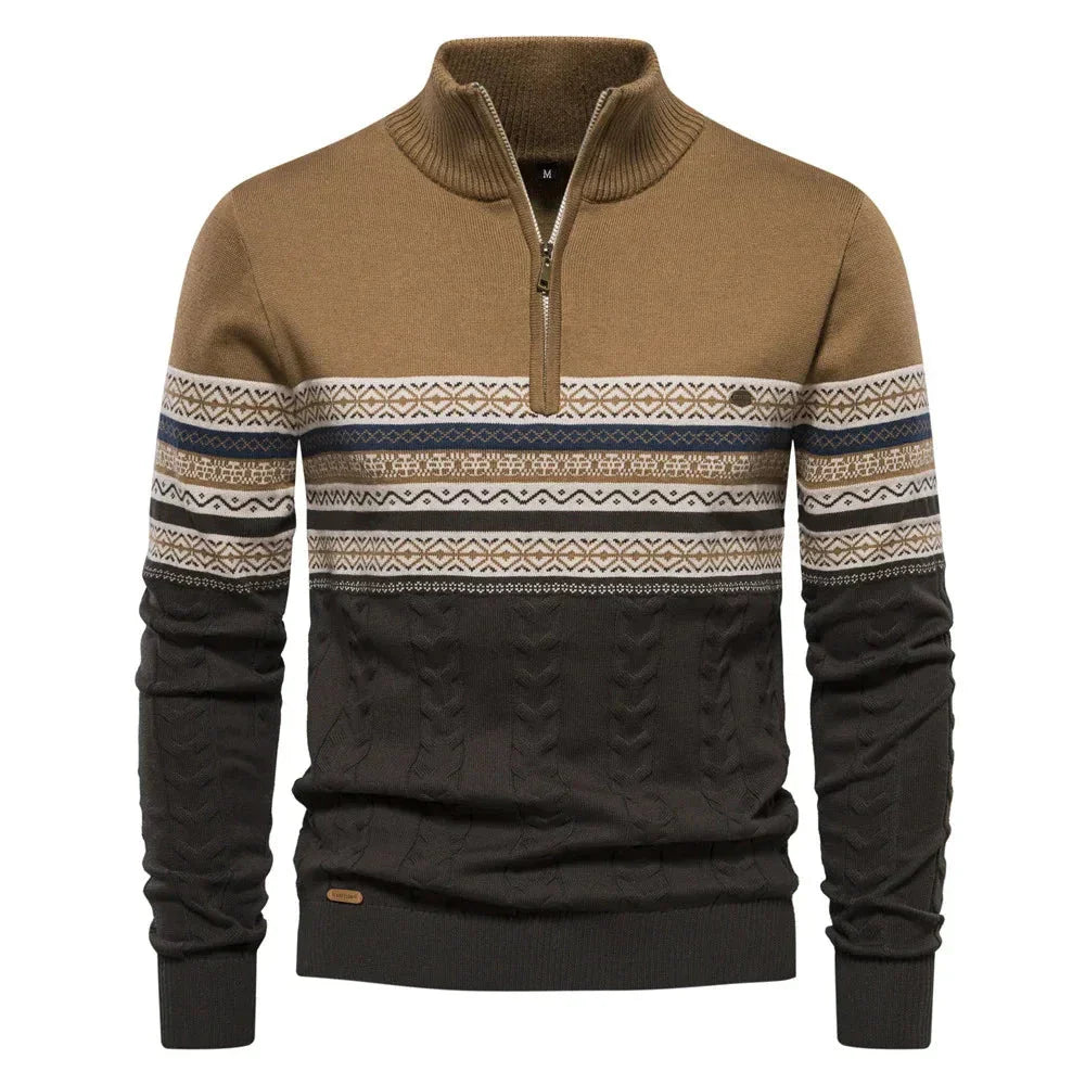 Jean-Luc™ | Pull Fair Isle avec Demi-Zip