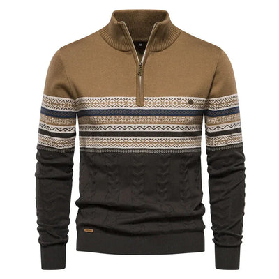 Jean-Luc™ | Pull Fair Isle avec Demi-Zip
