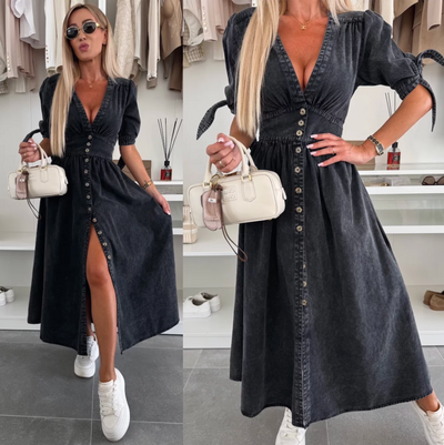 Ivana ™ | Robe en denim éclatante