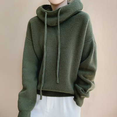 Lucia™ - Pull à col roulé en laine mérinos