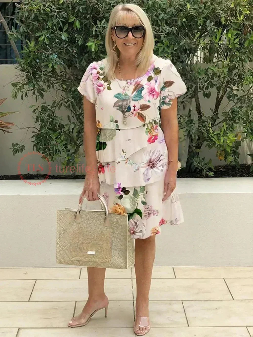 Germaine ™ | Robe Fleurie Plissée à Volants