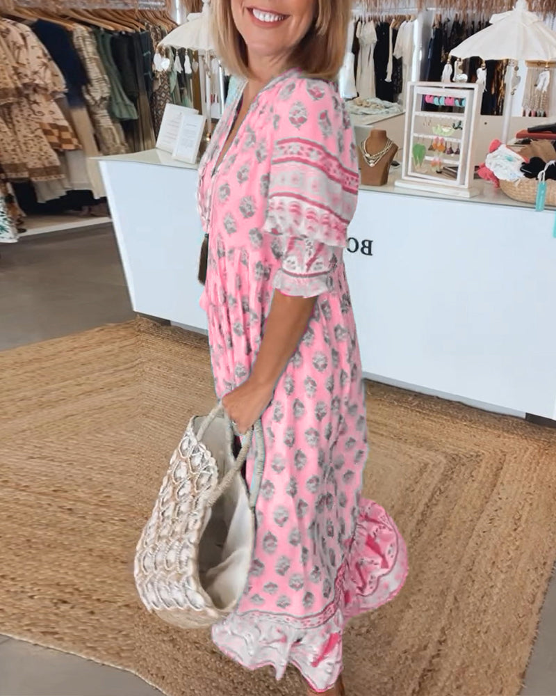 Eléna ™ | Robe Printanière Éclatante