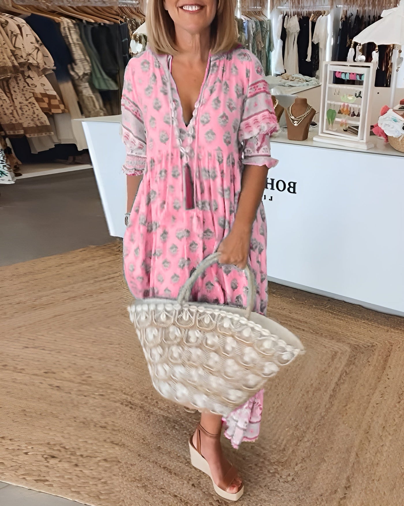 Eléna ™ | Robe Printanière Éclatante