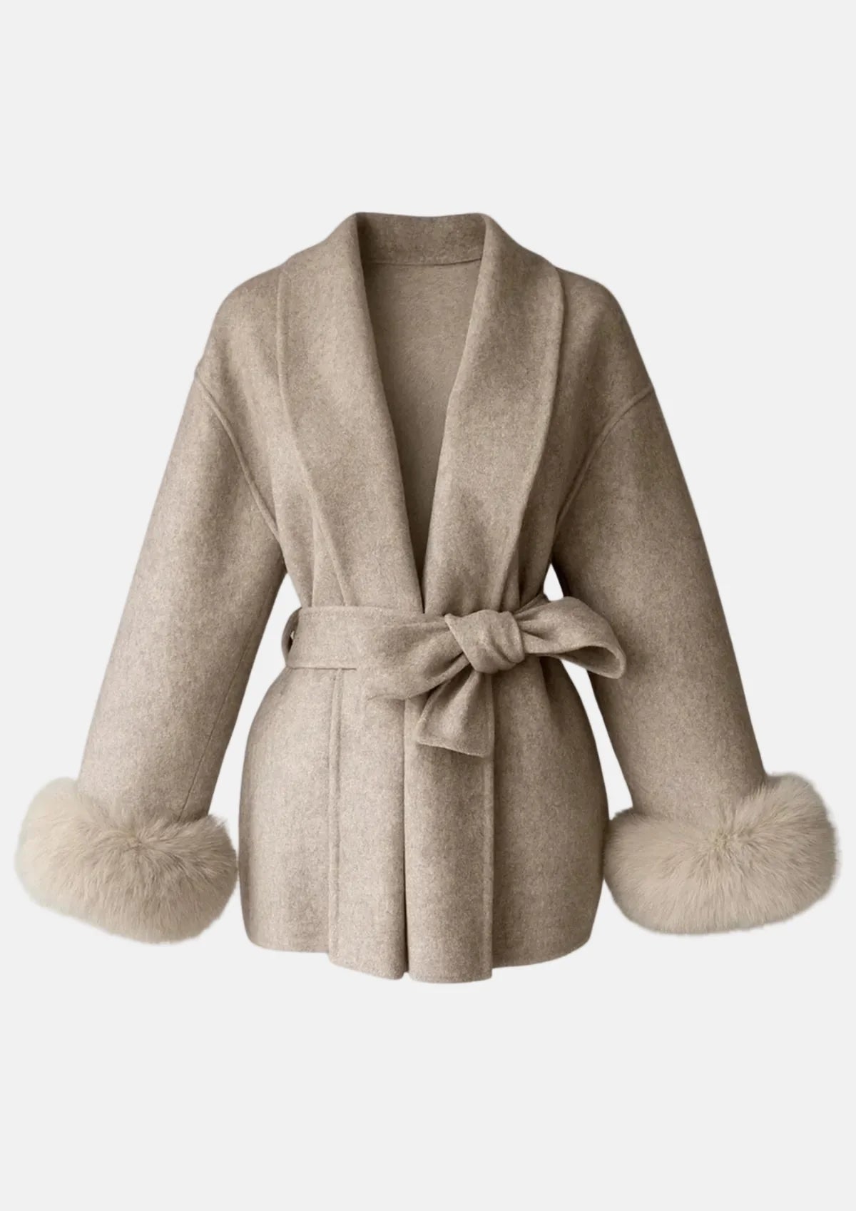 Grâce Arctique™ | Élégant manteau en laine pour femmes