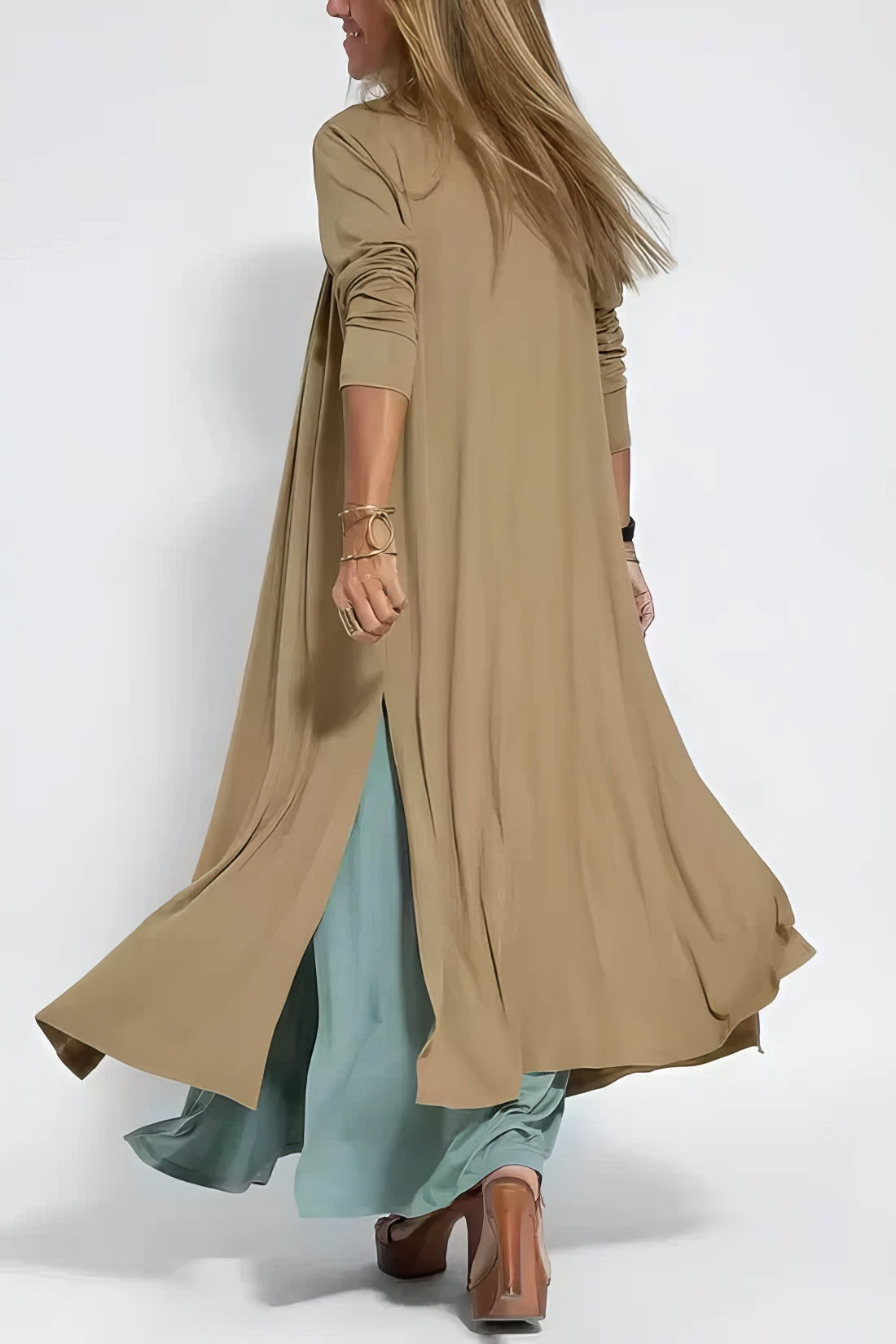 Silvia™ | Robe longue élégante + cardigan assorti OFFERT